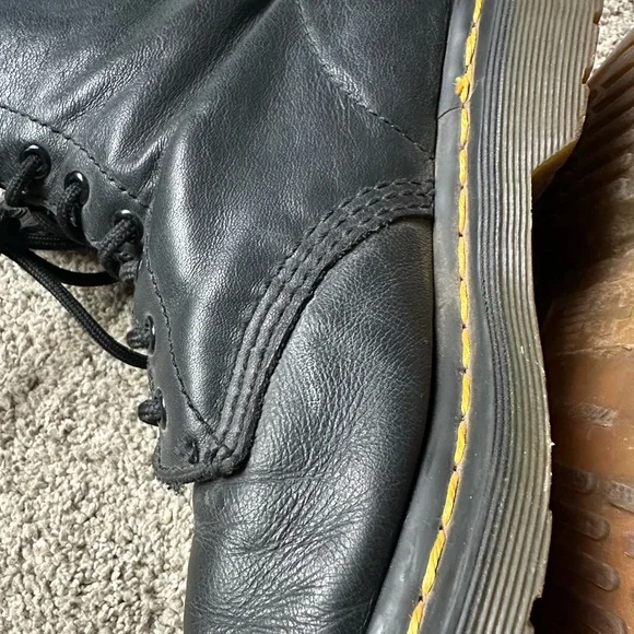 Doc Marten’s 6” Black Leather Lace-Up Boots - Picture 5 of 10